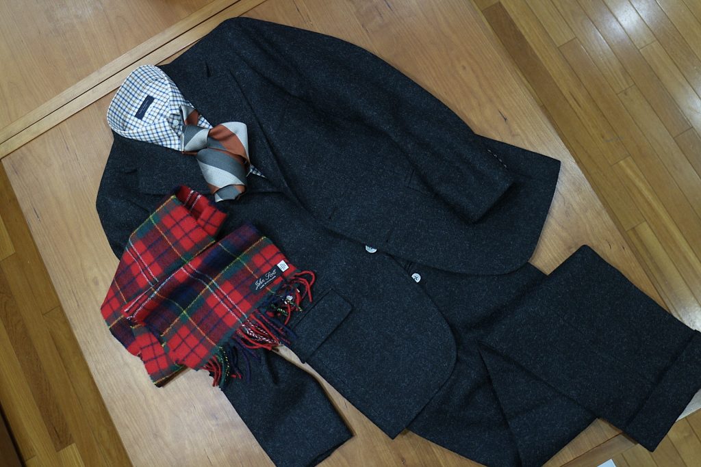 ABRAHAM MOON Yorkshire Tweed アブラハムムーン ヨークシャーツイードスーツ